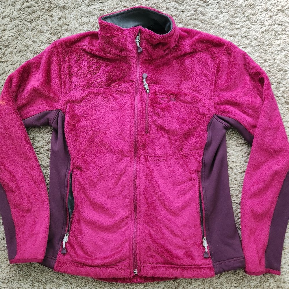 Mountain Hardware Fleece Plush Full-Zip Jacket Wmn's M Medium Purple-Pink Polyes